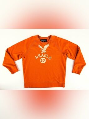 American Eagle Outfitters Orange Graphic Pullover Crewneck Sweatshirt Men’s XL